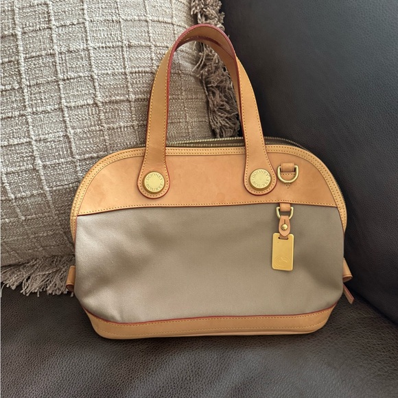 Dooney & Bourke Tan and Brown Satchel - Picture 1 of 4